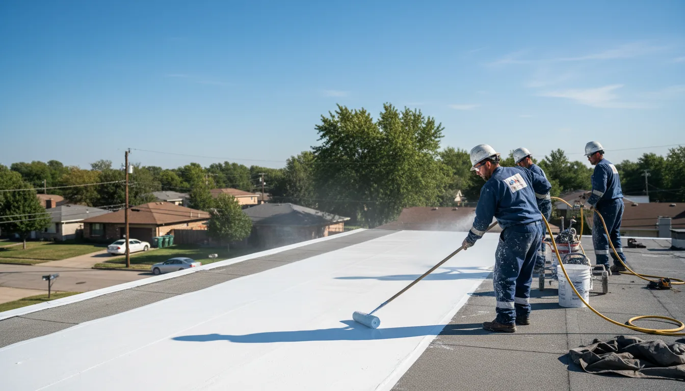 Commercial roof coating in Temperance, MI near me